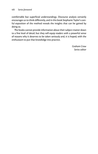What Is Discourse Analysis Stephanie Taylor | PDF