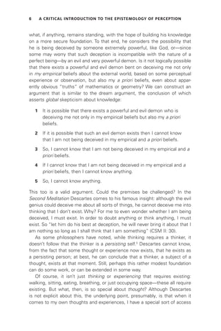 A Critical Introduction To The Epistemology Of Perception Ali Hasan | PDF