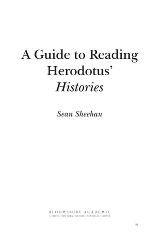 A Guide To Reading Herodotus Histories Sean Sheehan | PDF