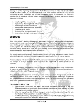 Sudarshan Chemicals is major suppliers of pigments to the industry.