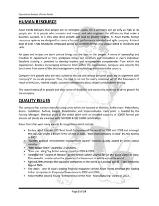 Awarded the "Sword of Honour" by the British Safety Council for all the paint plants in India. This award is considered as the pinnacle of achievement in safety across the world. 