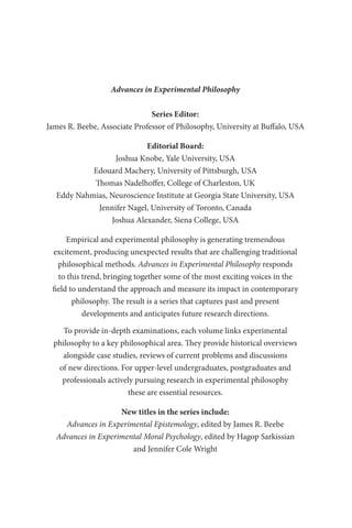 Advances In Experimental Philosophy Of Mind Justin Sytsma Editor | PDF