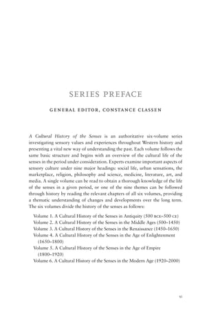 A Cultural History Of The Senses In Antiquity Volume 1 Jerry Toner ...