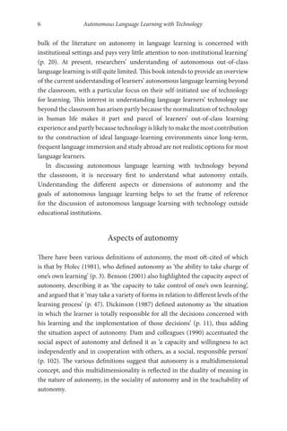 Autonomous Language Learning With Technology Beyond The Classroom Chun ...