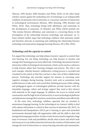 Autonomous Language Learning With Technology Beyond The Classroom Chun ...