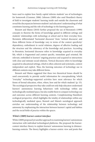 Autonomous Language Learning With Technology Beyond The Classroom Chun ...