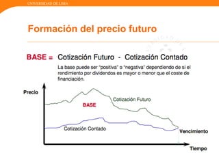 UNIVERSIDAD DE LIMA
Formación del precio futuro
 
