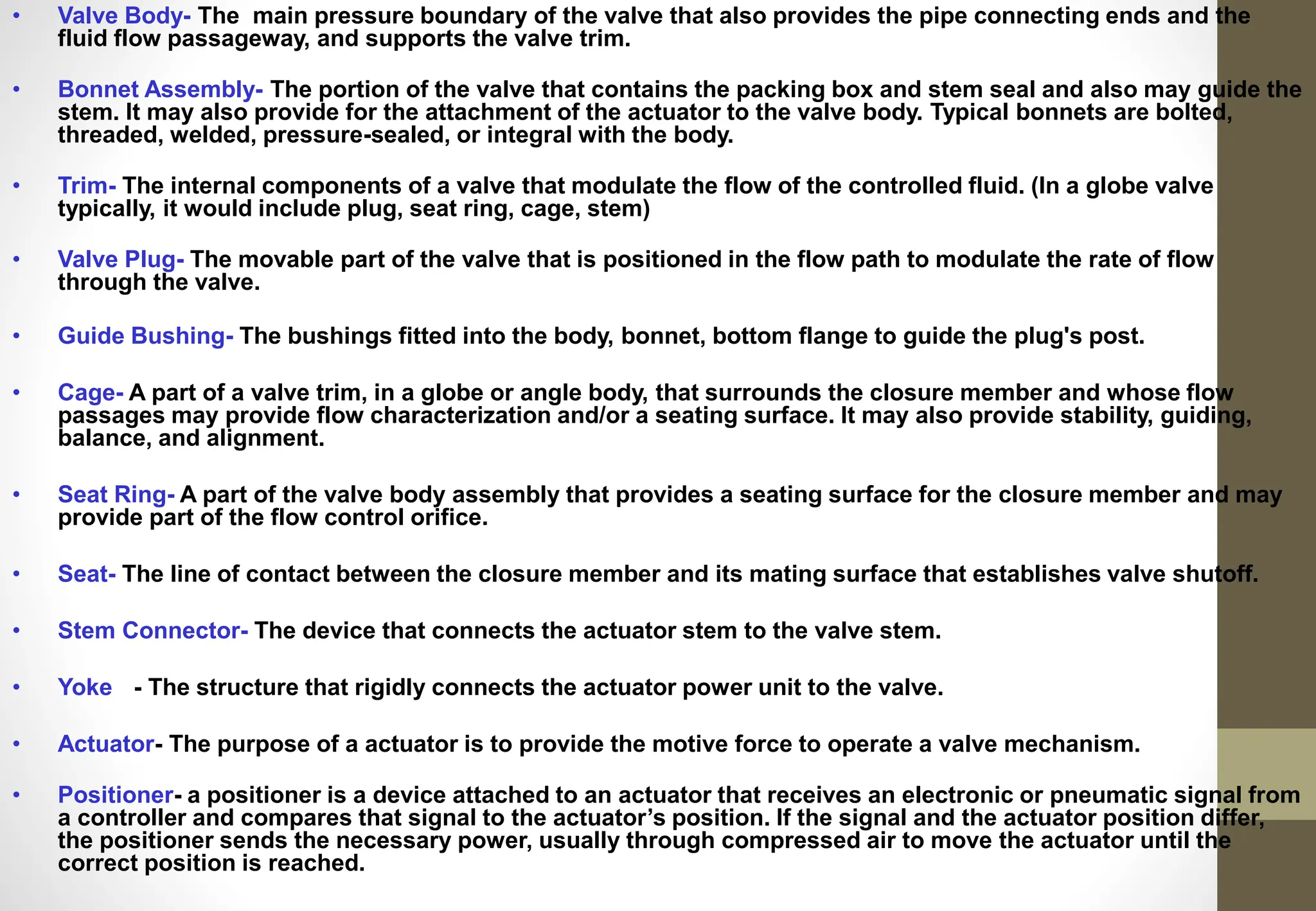valves controls on and off and control valves | PPTX