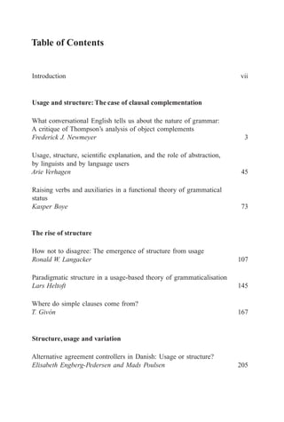 Language Usage And Language Structure Kasper Boye Editor Elisabeth ...