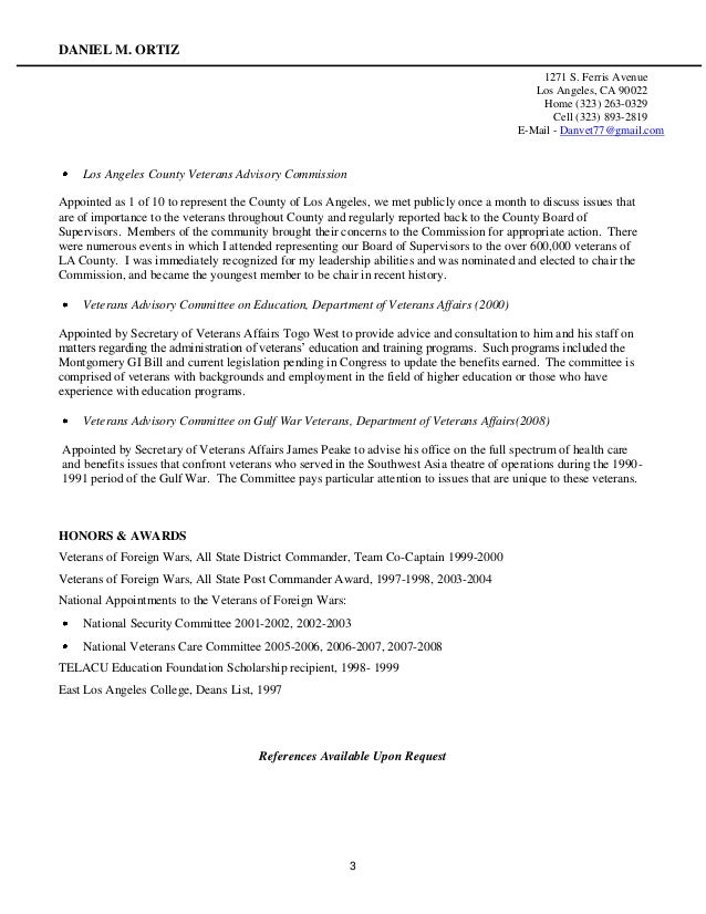 resume writing for veterans