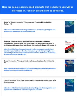 Cloud Computing Principles And Paradigms Rajkumar Buyya James Broberg | PDF