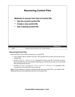 2516186 oracle9i-dba-fundamentals-ii-volume-ii | PDF