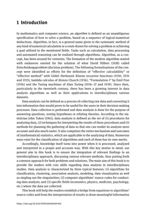 Computational Methods For Data Analysis Yeliz Karaca Carlo Cattani | PDF