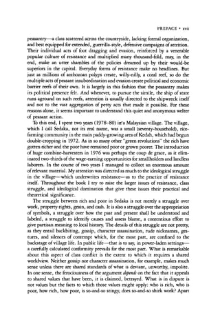 Weapons Of The Weak Everyday Forms Of Peasant Resistance James C Scott ...