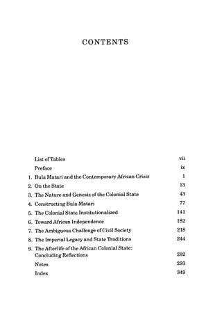 The African Colonial State In Comparative Perspective Crawford Young | PDF
