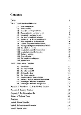 The Structure Of Atonal Music Allen Forte | PDF