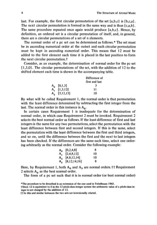 The Structure Of Atonal Music Allen Forte | PDF