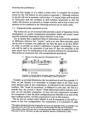 The Structure Of Atonal Music Allen Forte | PDF