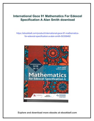 Edexcel Maths Specification.pdf International Gsce 91 Mathematics For Edexcel Specification A Alan ...