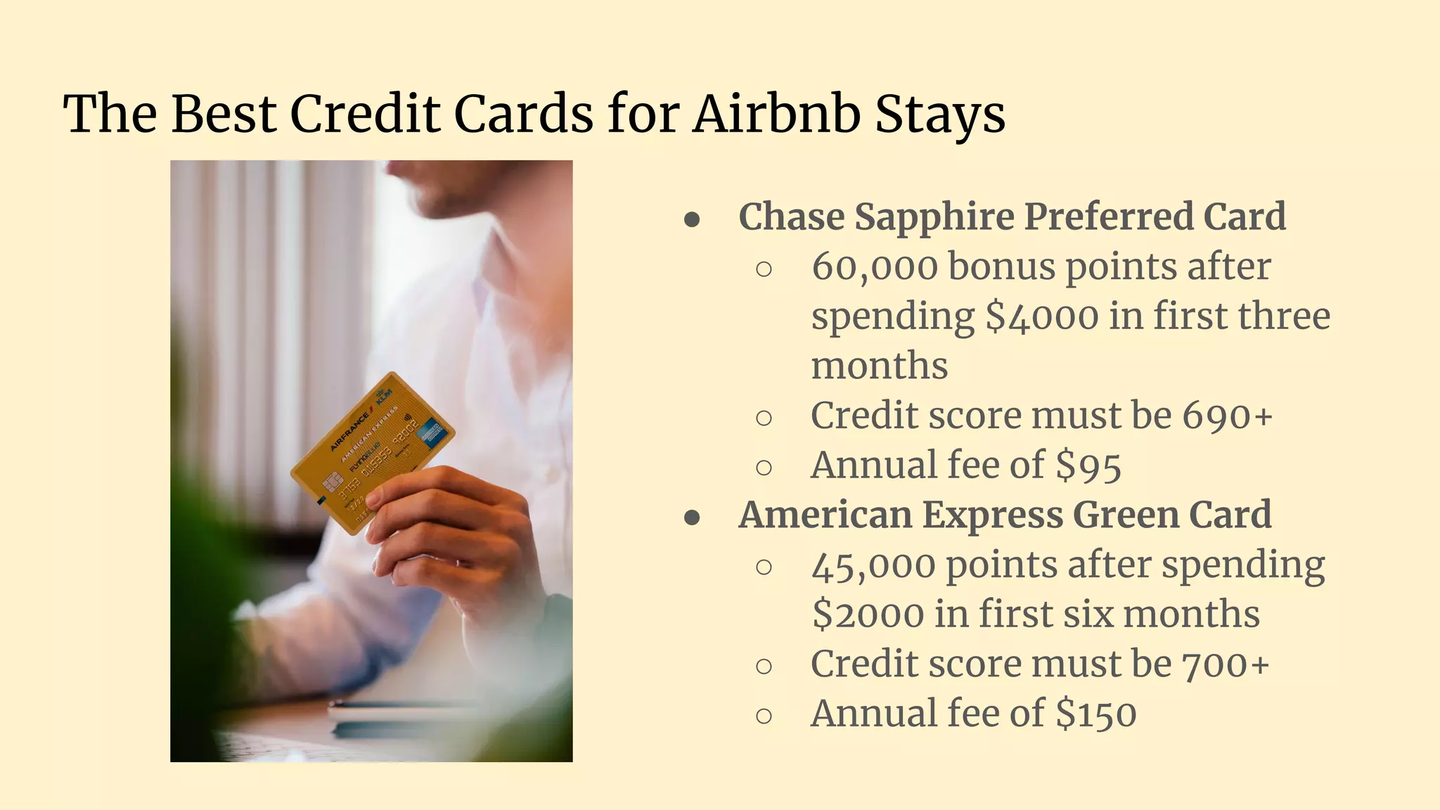 Best Credit Card for Airbnb PPT PPT