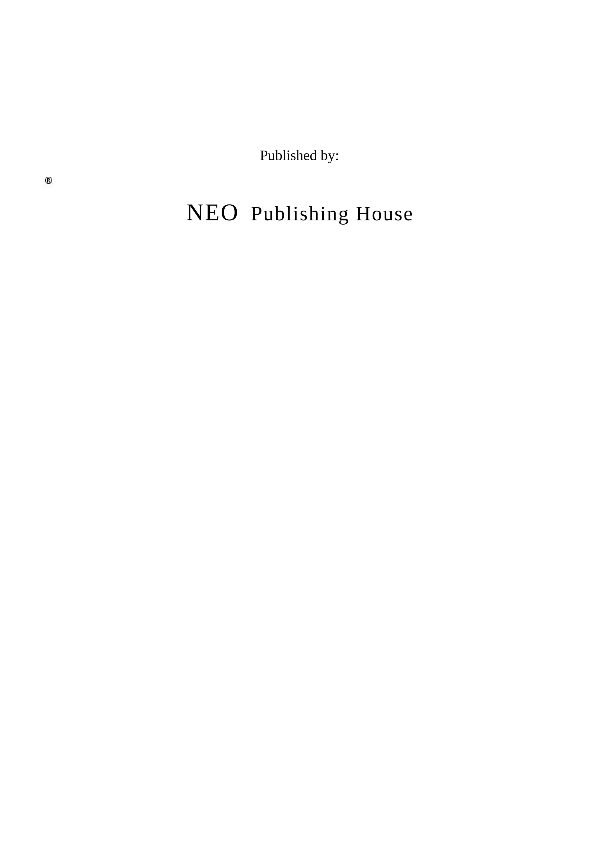 Published by:
NEO Publishing House
 