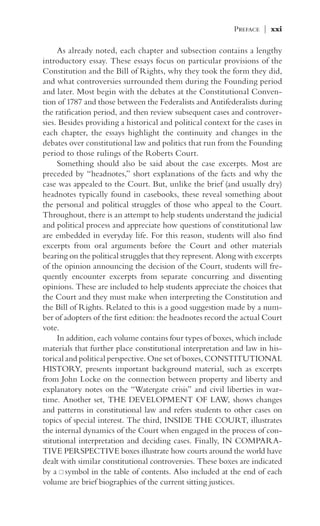Third Constitional Period Constitutional Law And Politics David M Obrien | PDF