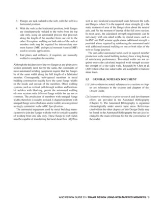 Design Guide 25 Frame Design Using Webtapered Members Aisc | PDF