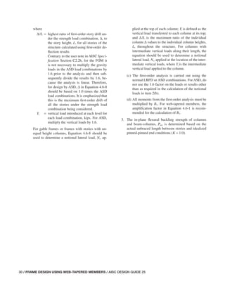 Design Guide 25 Frame Design Using Webtapered Members Aisc | PDF