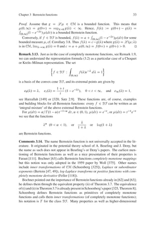 Bernstein Example Bernstein Functions Theory And Applications 2nd Rev And Ext Ed Ren L ...