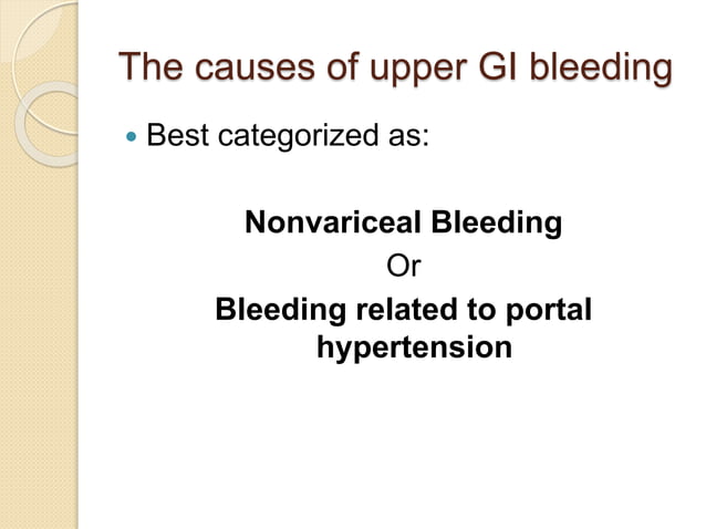 acute upper gi bleeding approch and managment | PPT