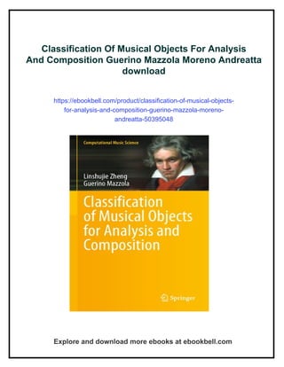 Classification Of Musical Objects For Analysis And Composition Guerino ...