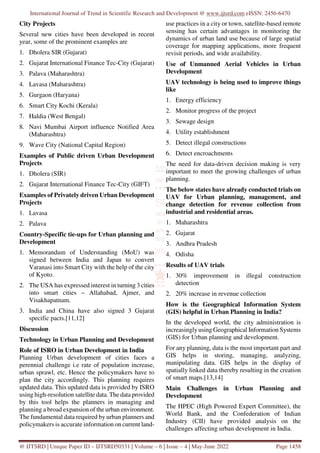 Development of Urban Planning in India | PDF
