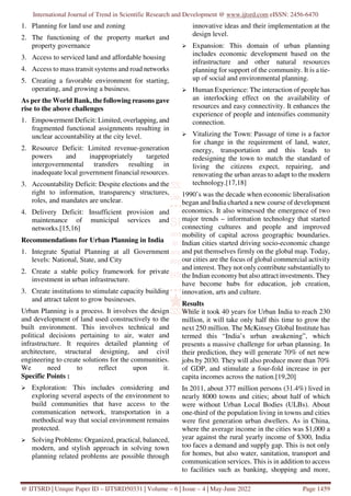 Development of Urban Planning in India | PDF