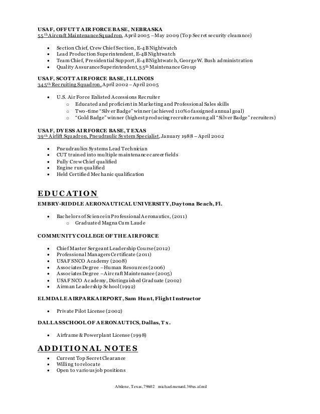 Menard Resume LinkedIn