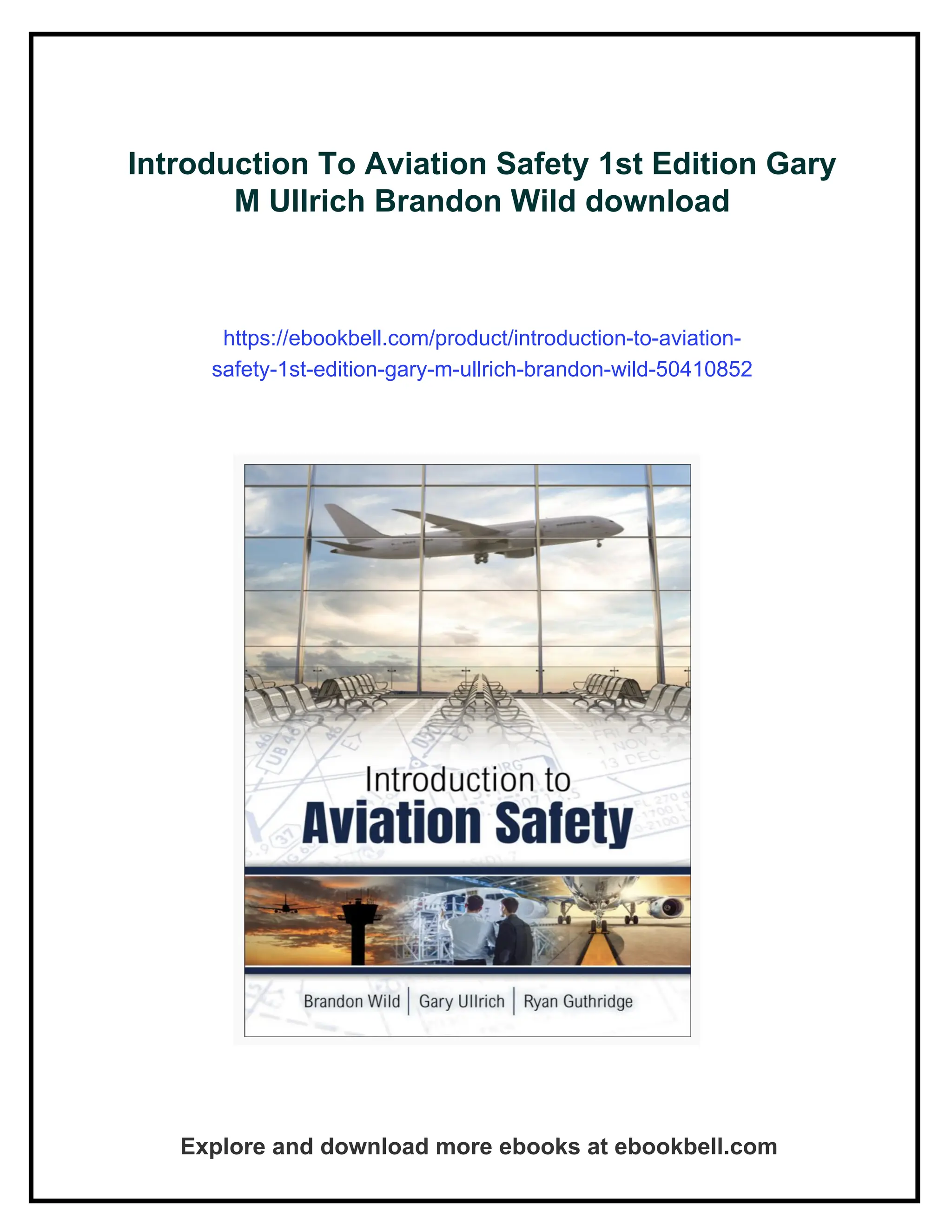 Introduction To Aviation Safety 1st Edition Gary M Ullrich Brandon