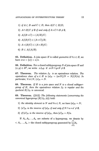 Applications Of Hyperstructure Theory P Corsini V Leoreanu | PDF