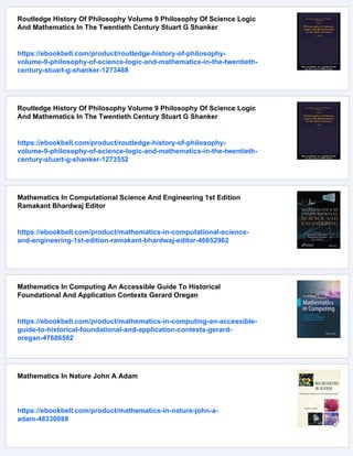 Adam Routledge Mathematics In Twentiethcentury Literature And Art Content Form Meaning ...