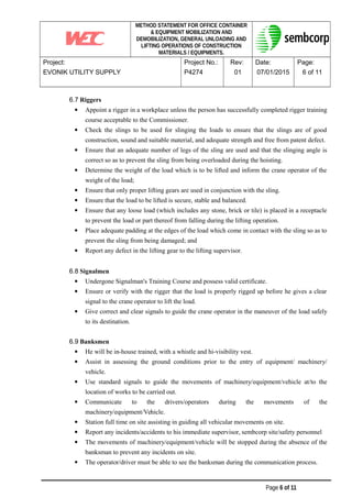 252113184 method-statement-for-office-container-and-equipment ...