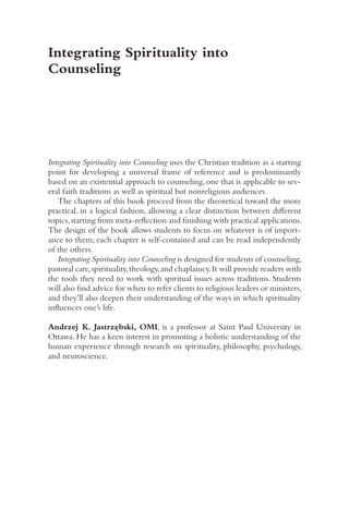Integrating Spirituality Into Counseling Methods And Practices Andrzej ...