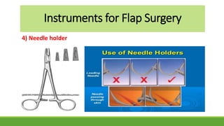 Instruments for Flap Surgery
4) Needle holder
 