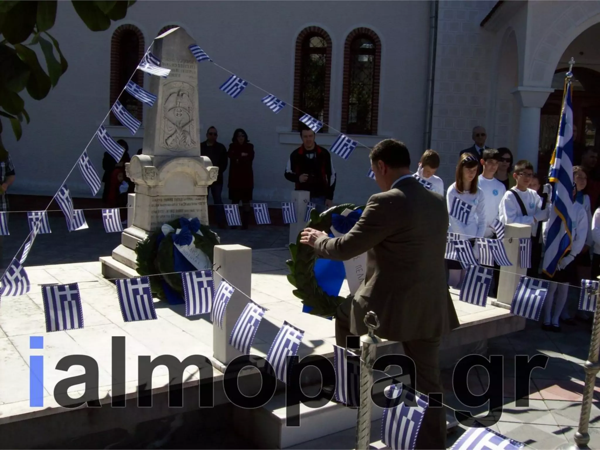 Κατάθεση στεφάνων 25ης Μαρτίου Αριδαια 25-3-14