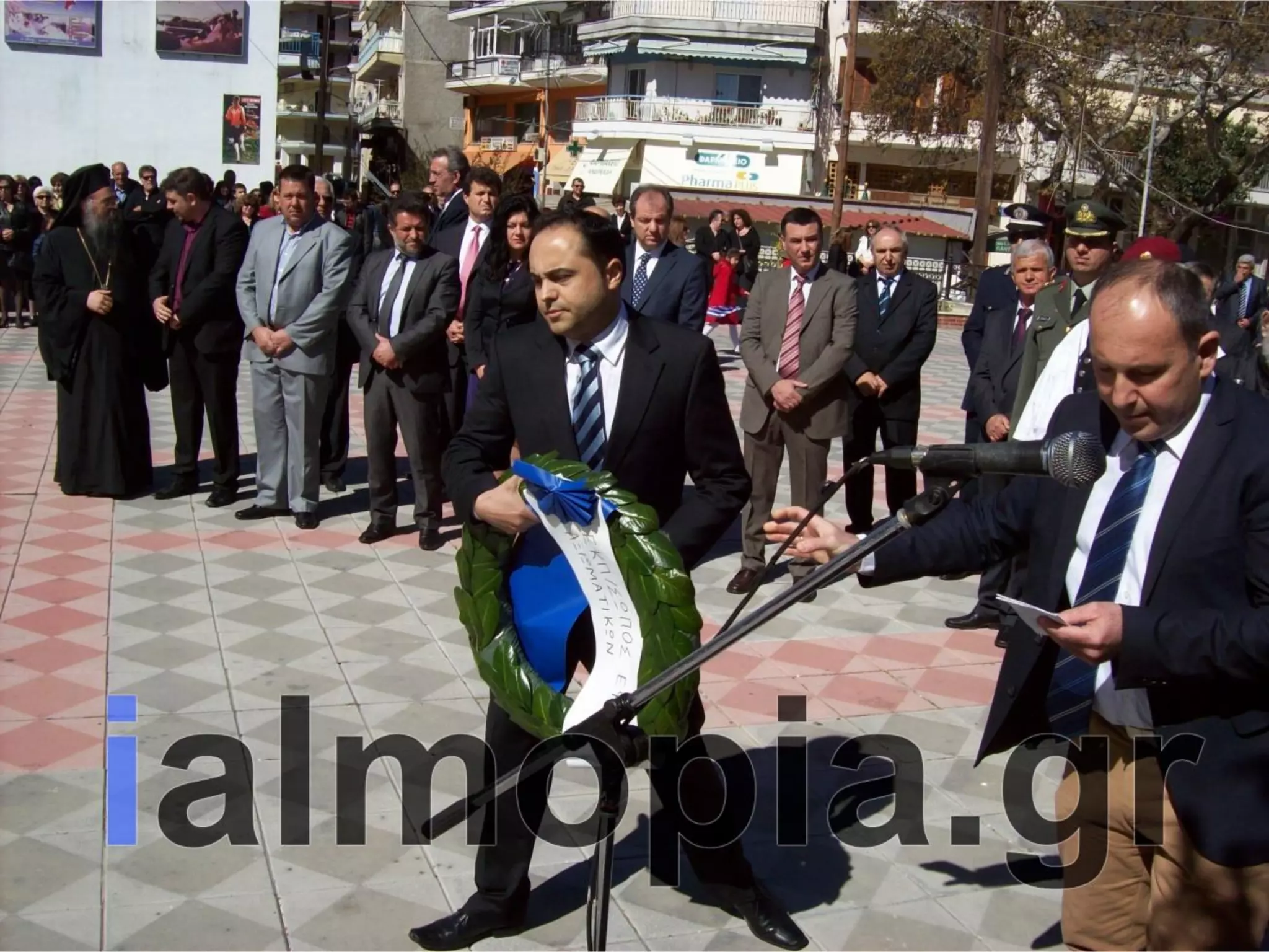 Κατάθεση στεφάνων 25ης Μαρτίου Αριδαια 25-3-14