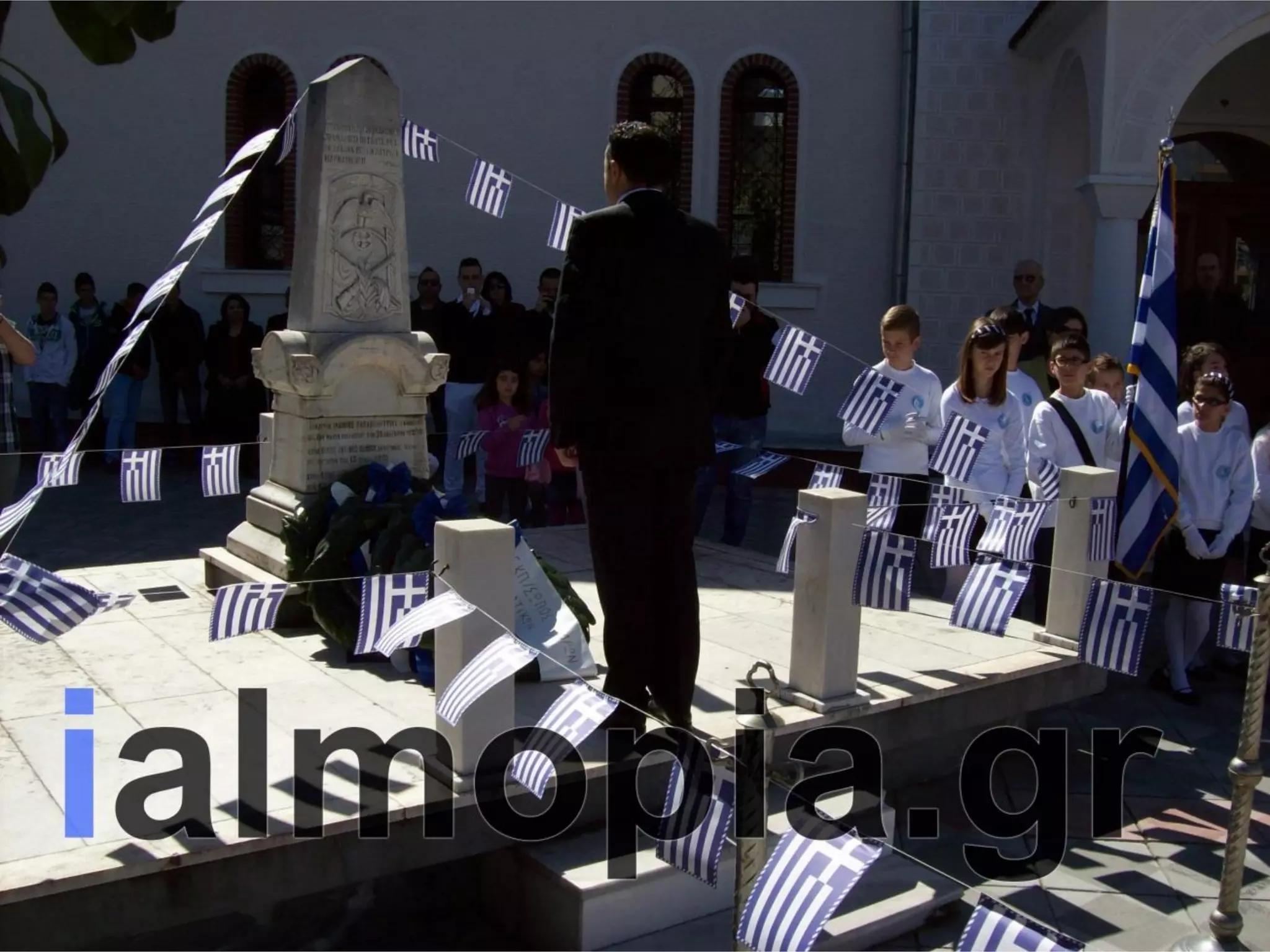 Κατάθεση στεφάνων 25ης Μαρτίου Αριδαια 25-3-14