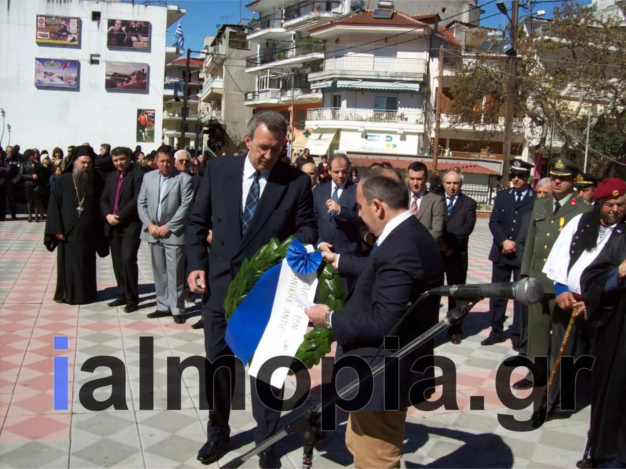 Κατάθεση στεφάνων 25ης Μαρτίου Αριδαια 25-3-14
