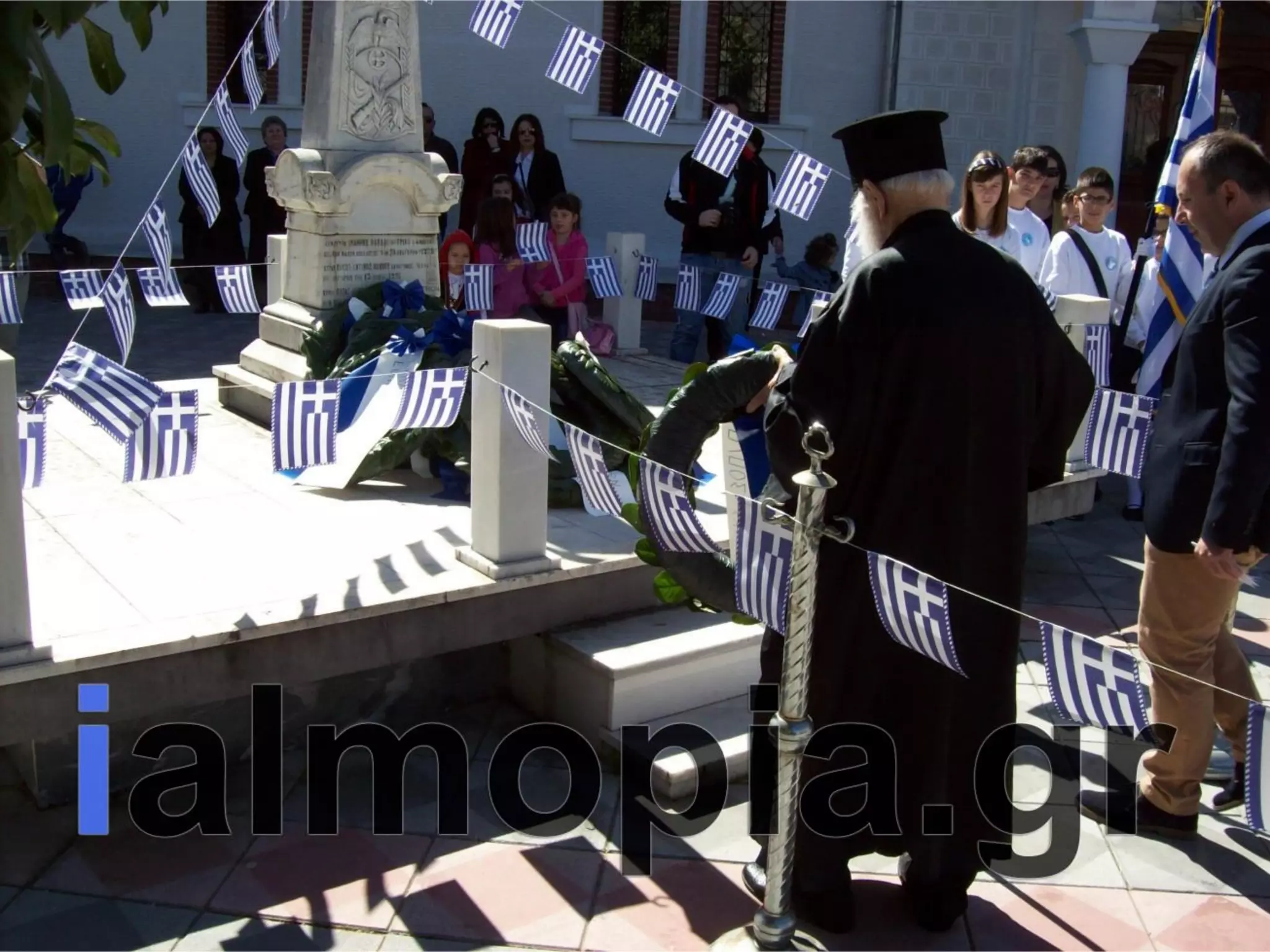 Κατάθεση στεφάνων 25ης Μαρτίου Αριδαια 25-3-14