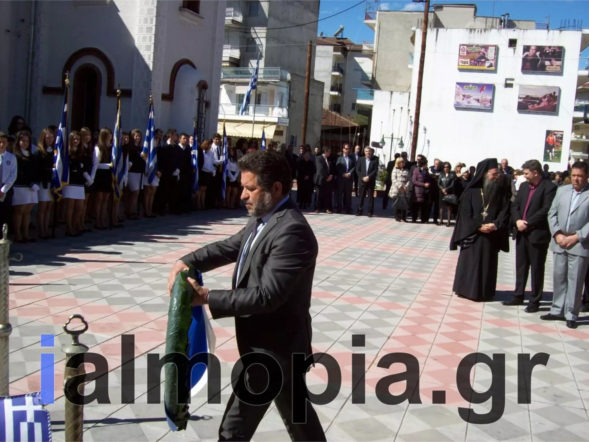 Κατάθεση στεφάνων 25ης Μαρτίου Αριδαια 25-3-14