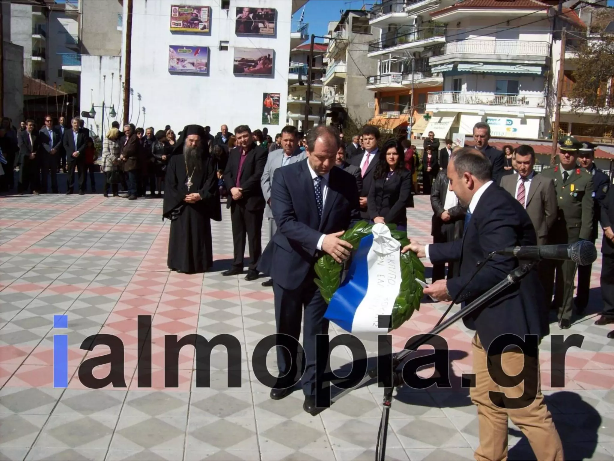 Κατάθεση στεφάνων 25ης Μαρτίου Αριδαια 25-3-14
