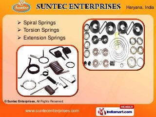 Industrial Springs by Suntec Enterprises Faridabad