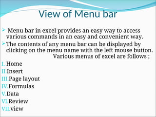 Comprehensive Guide to Microsoft Excel: Features, Formulas, and ...