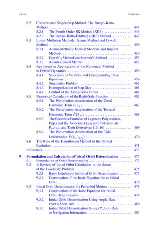 Algorithms For Satellite Orbital Dynamics Lin Liu | PDF